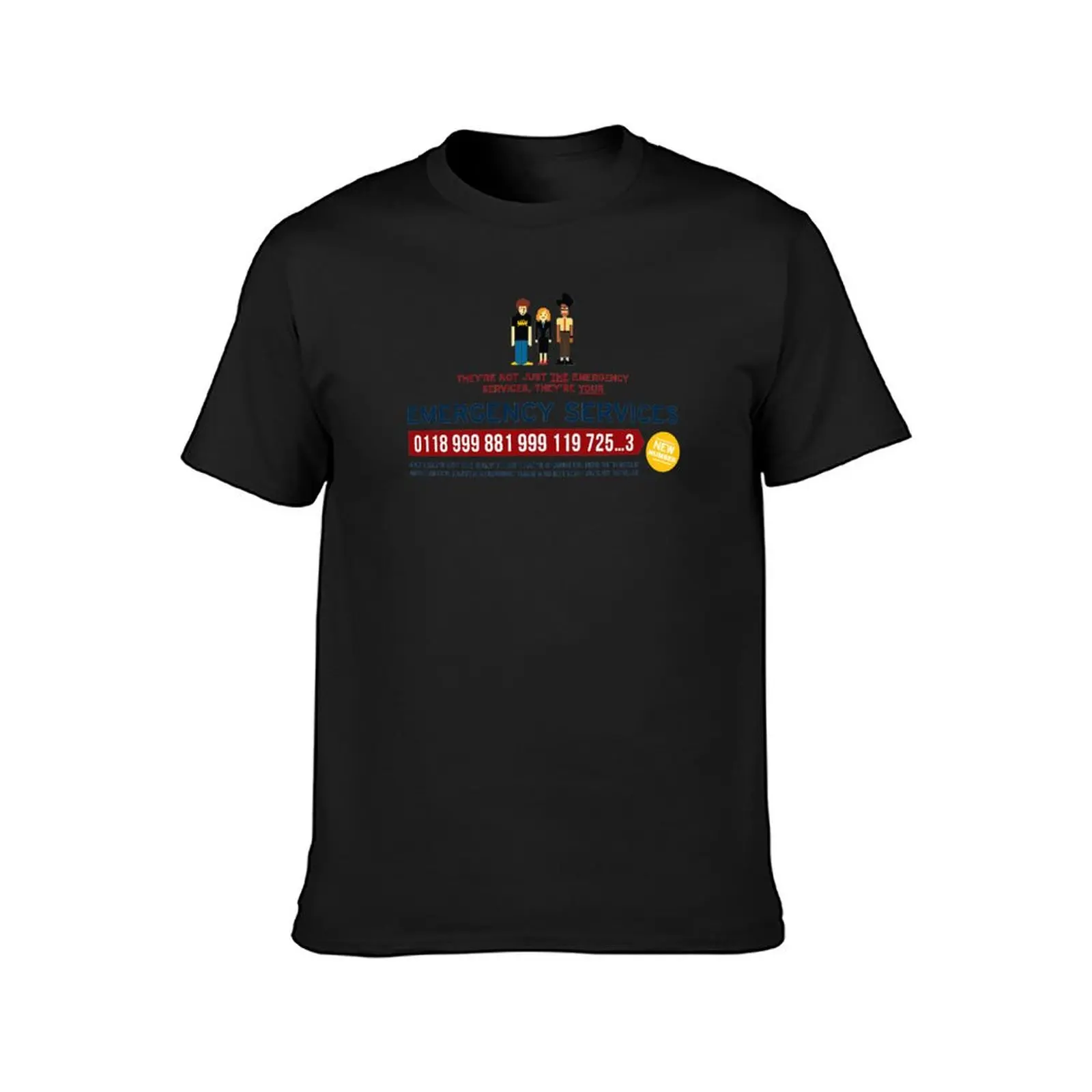 IT Crowd - Emergency Services T-Shirt oversizeds shirts graphic tees sweat quick drying t shirt men