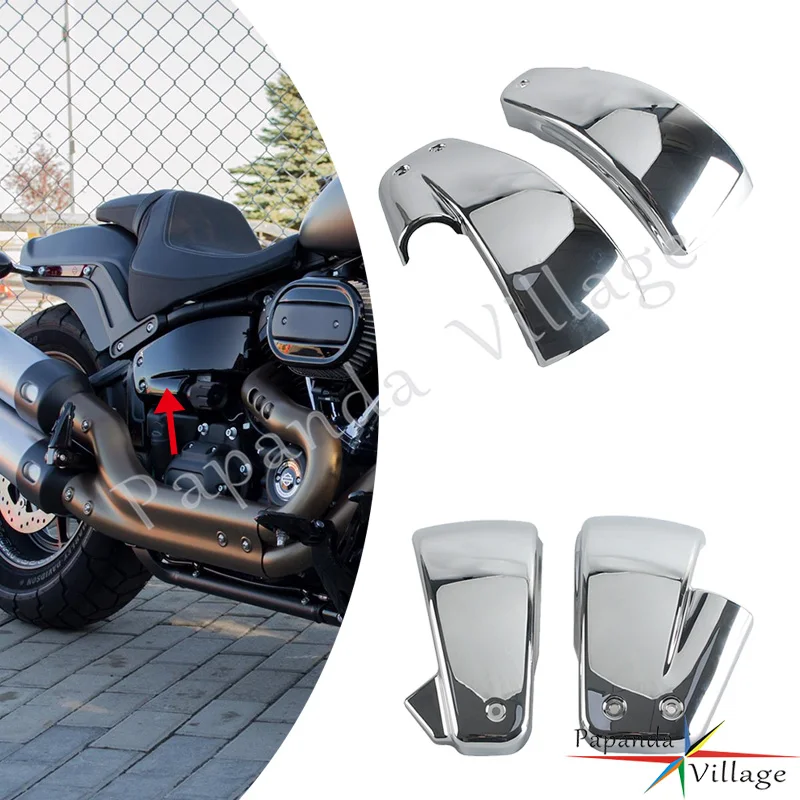 

Chrome Finish Battery Side Fairing ABS Plastic For Harley Softail M8 Breakout FXDR Fat Bob FXFB Fat Boy FLFB Sport Glide FLSB