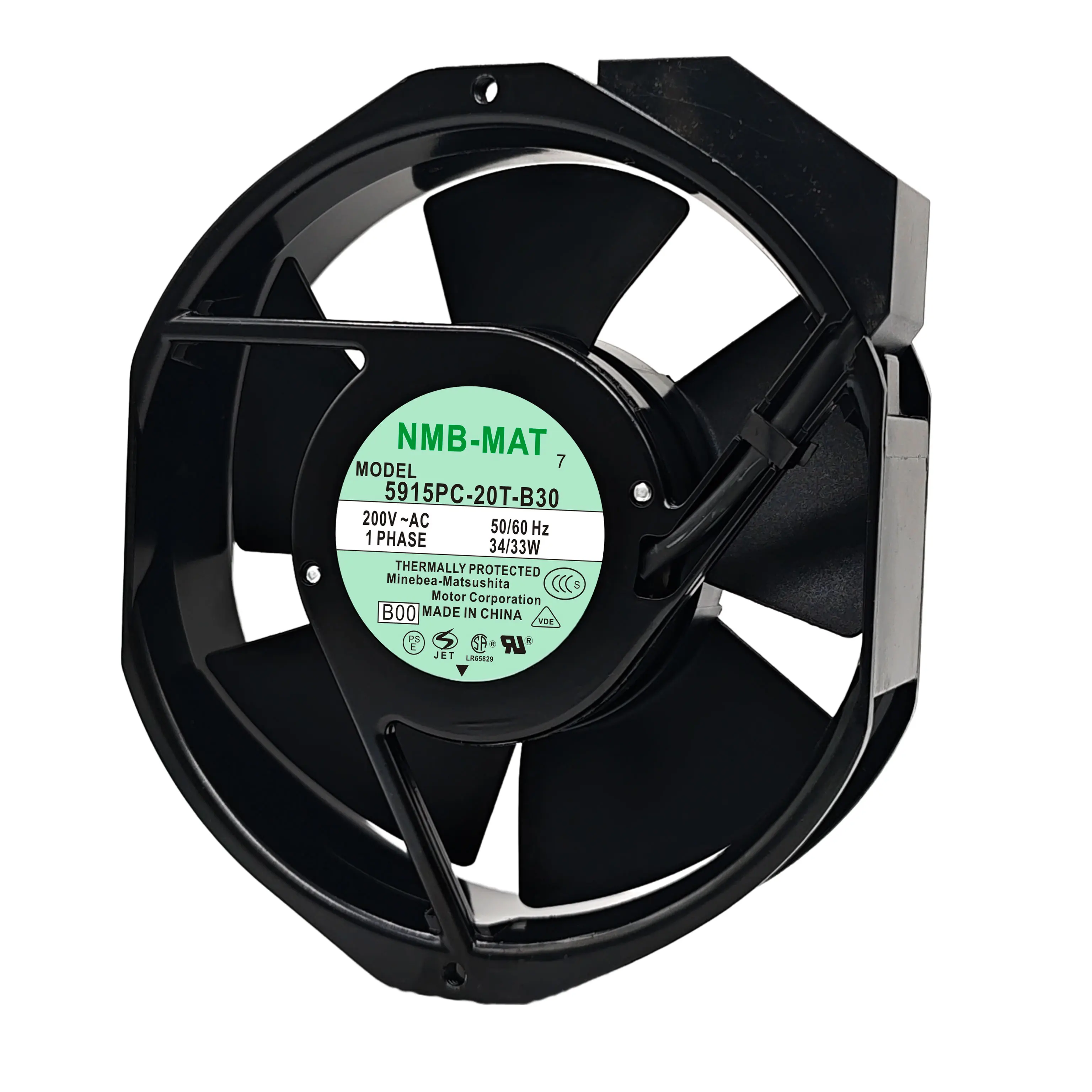 

NMB-MAT 5915PC-20T-B30 AC 220V 34W 172x150x38mm Cooling Fan