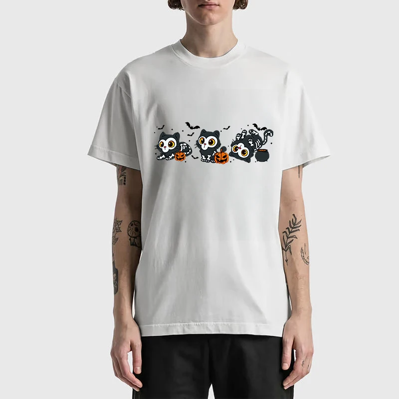 طاقم الرقبة قصيرة الأكمام تي شيرت هالوين Kpop شيطان الصيادين ديربي النمر تي شيرت للرجال فريد القطن تي شيرت هدية فكرة القمم