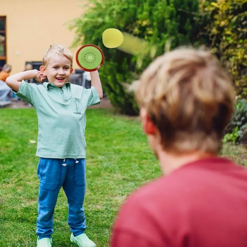 Toss Catch Ball Set Palla appiccicosa Cattura giocattolo Interazione sensoriale genitore-figlio Giocattoli da esterno Cestino pasquale Stuffer per ragazzi e ragazze