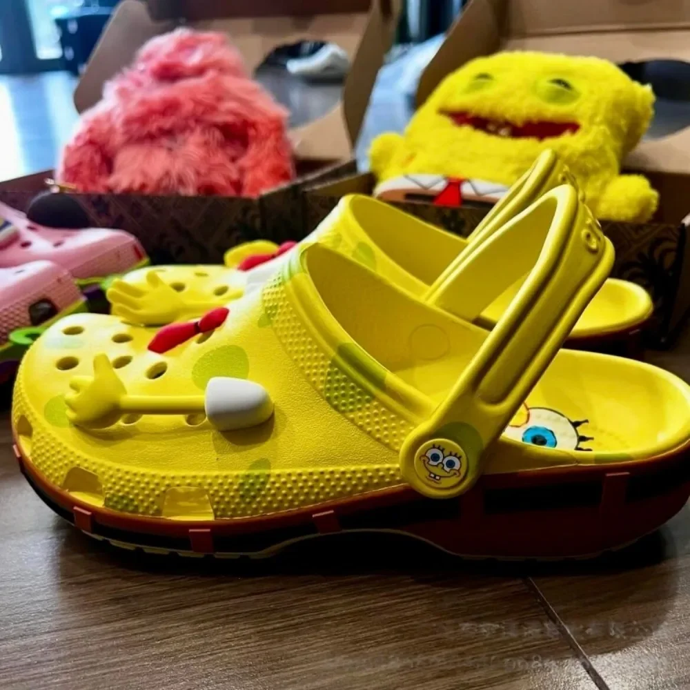 Image of Patrick Star Schuhe Anime SpongeBob Paar Cartoon Clogs Sommer Strand Rutschfeste EVA Geschlossene Zehen Komfort Ultra Coole Neue Sandalen Geschenk