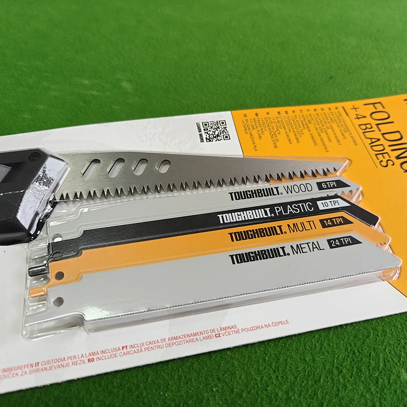 TOUGHBUILT TB-H4S5-23FU Folding Jab Saw with 5 Blades Multi-Purpose Hand Saw with Blade Storage Box - view 4