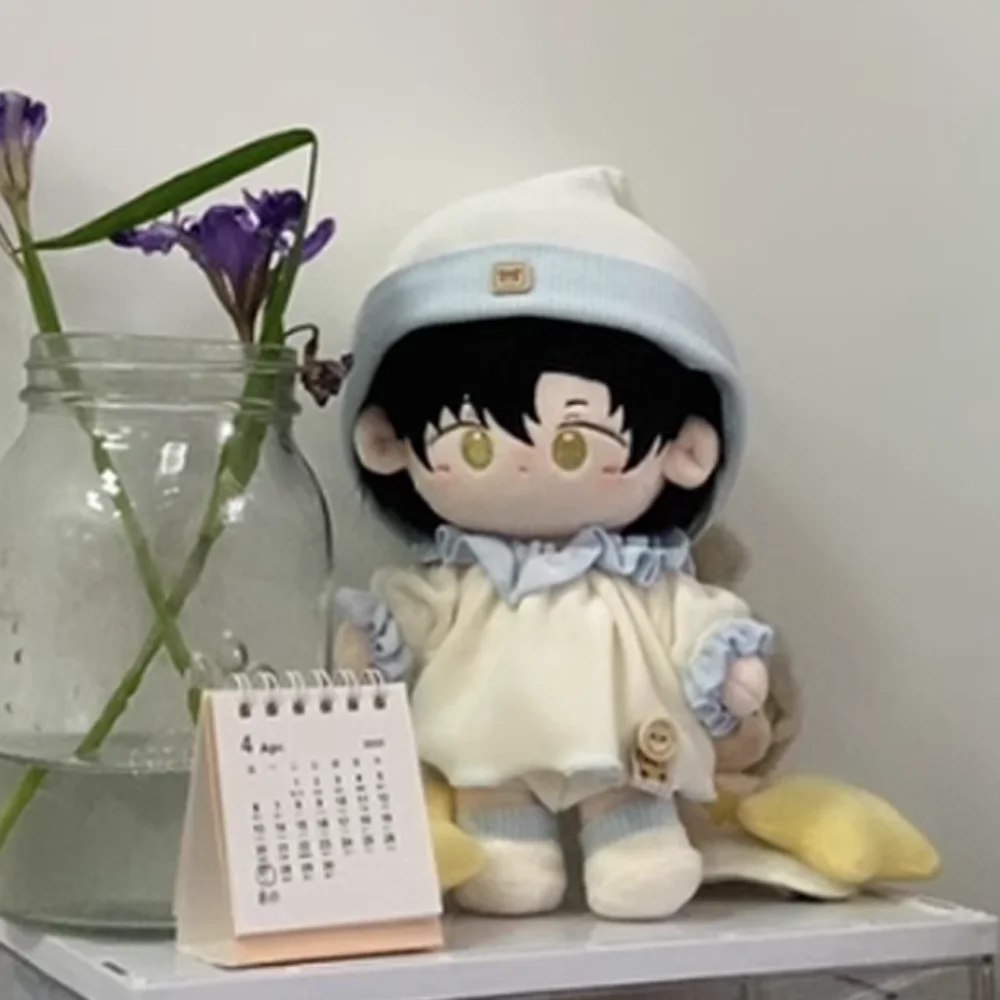 

1 set Pajamas 20cm Cotton Doll Clothes Star Hat Fashion Cotton Doll's Clothes Brown Outfit Doll Clothes Children's Gift