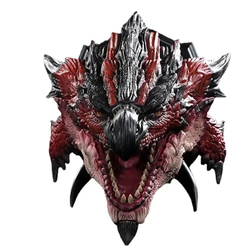 High quality 45cm Monster Hunter spark thinker dragon head statue resin statue collection model Home decorations Original box