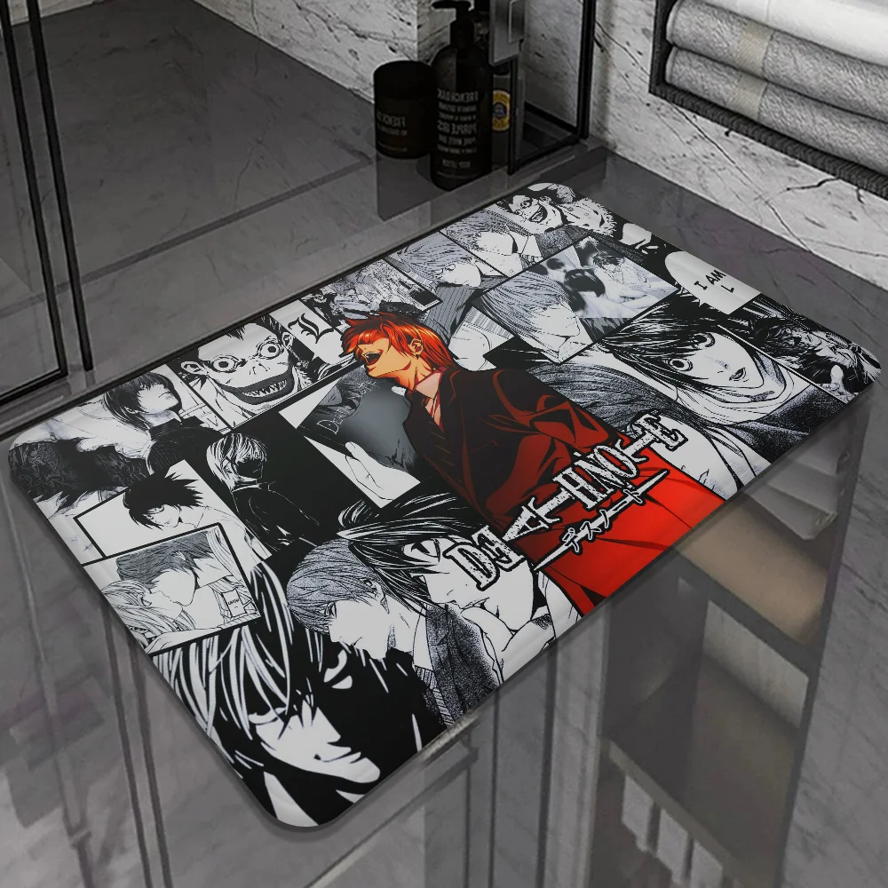 Anime Manga Death Note Bathroom Mat Kids Room Bedroom Decoration Balcony Anti-Slip Doormat Living Room Welcome Rug