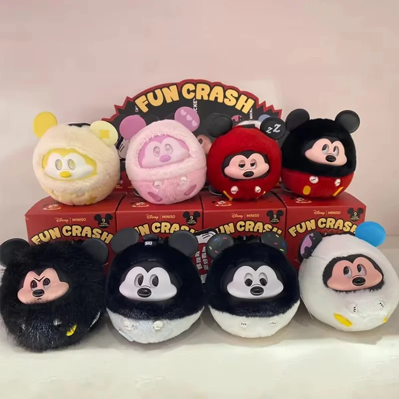 جديد ديزني ميكي متعة تحطم سلسلة صندوق أعمى قلادة المفاتيح ميكي ماوس صندوق غامض الفينيل أفخم صندوق مفاجأة هدايا عيد