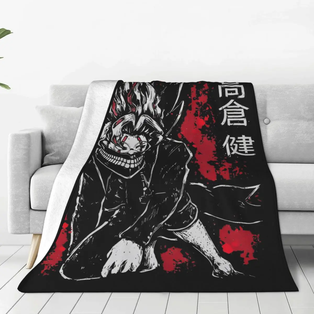 Okarun Dandadan Blankets Flannel Anime Lightweight Throw Blankets for Home Couch Bed Rug