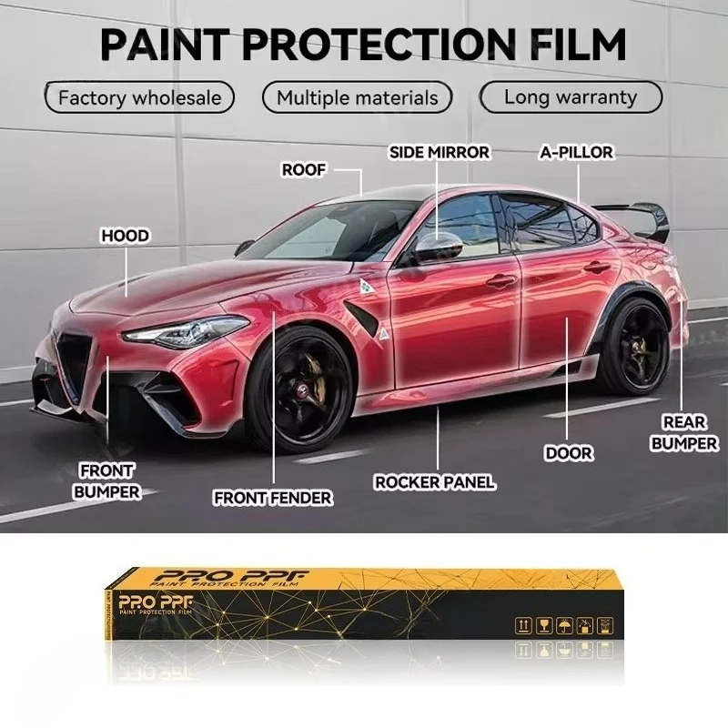 

Xiangyin 7.5mil Hot Repairing Self-adhesive Anti Yellow Clear TPU PPF Film Instant Self Healing Paint Protection Film