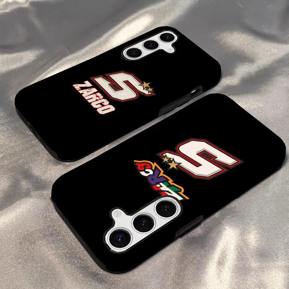 Johann Zarco 5 Phone Case For Samsung S25 S24 S23 S22 S21 Plus Ultra A56 A36 A26 A16 Glossy HD Hard PC Cover