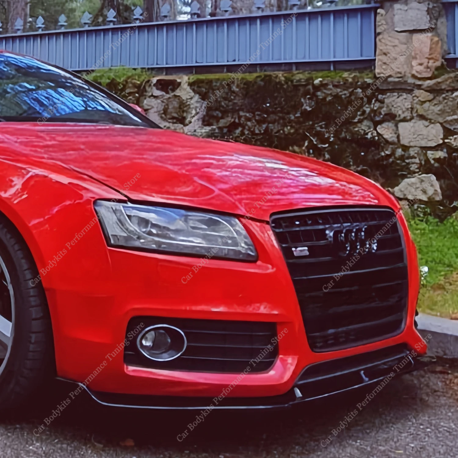 

For Audi S5 A5 B8 8T 8F S-Line 2007-2011 Pre-LCI Car ABS Front Bumper Lip Spoiler Splitter Diffuser Styling Bodykits Tuning