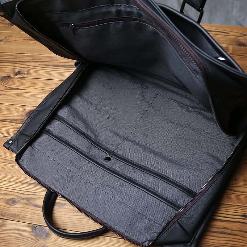 NZPJ Echtem Leder Männer Aktentasche Natürliche Rindsleder Casual Handtasche Weiche Leder Business Schulter Tasche Für 16 Zoll Laptop – Detail 18