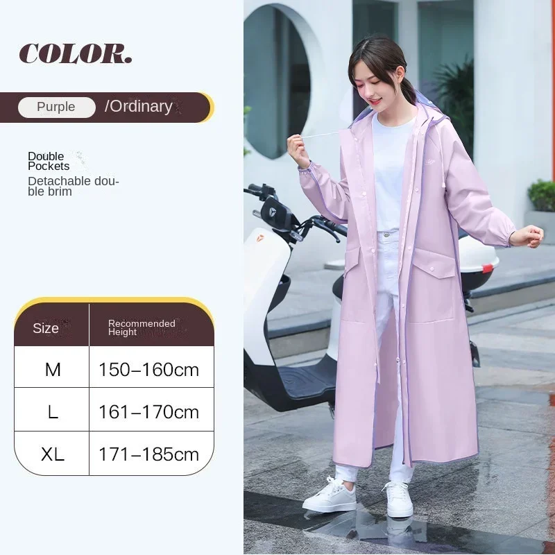 Waterproof Raincoat Cover Your Knees for Women Long Enough To Suitable for Outdoor Sports Raincoat Women