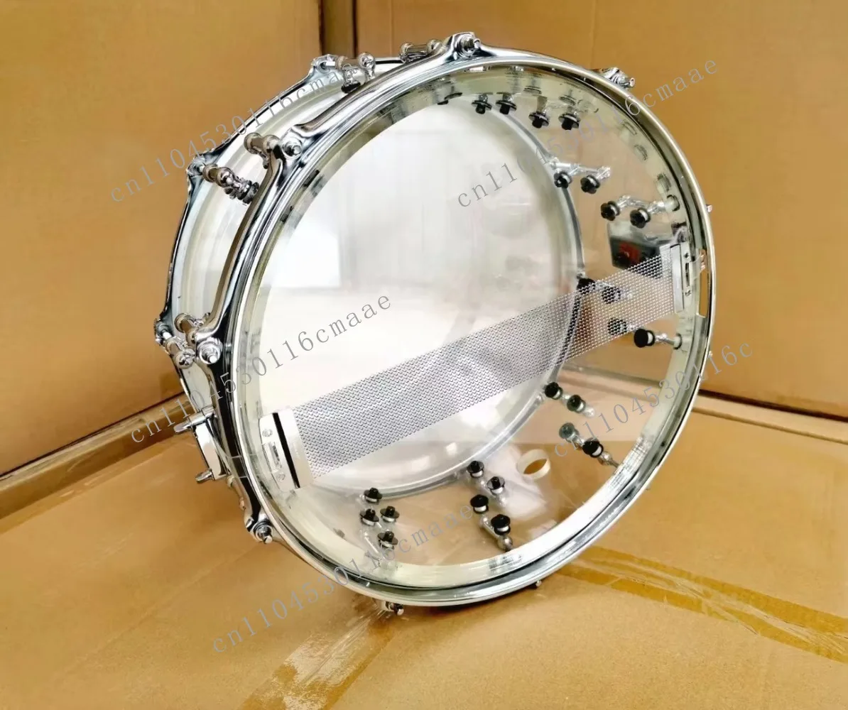 Wholesales Multi-color Transparent Practical 8/10/12/14X5.5 Inch Durable Acrylic Snare Drum