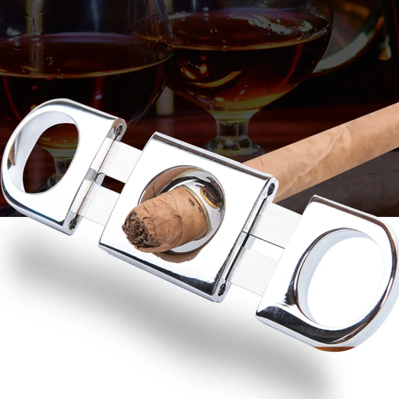 

Резак для сигар из нержавеющей стали, острый аксессуар для курения, машинка для стрижки сигар, гильотина, сигаретный нож, инструмент для курения