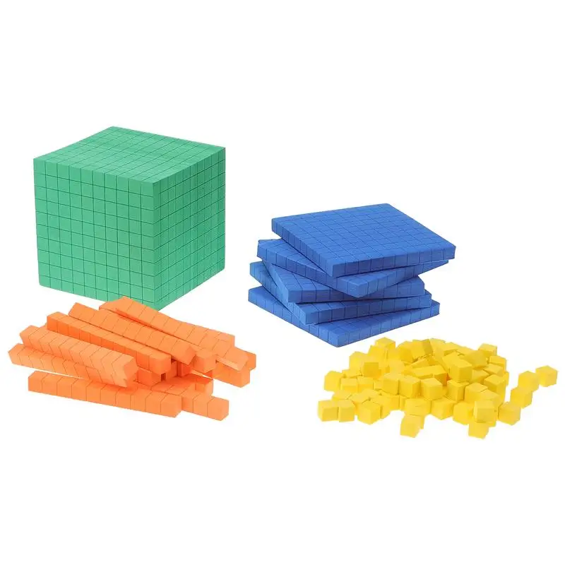 1 Set Math Counting Cube Connector Building Toy Foam Blocks Learning Children Stack Toys Educational Learning Counting Toy