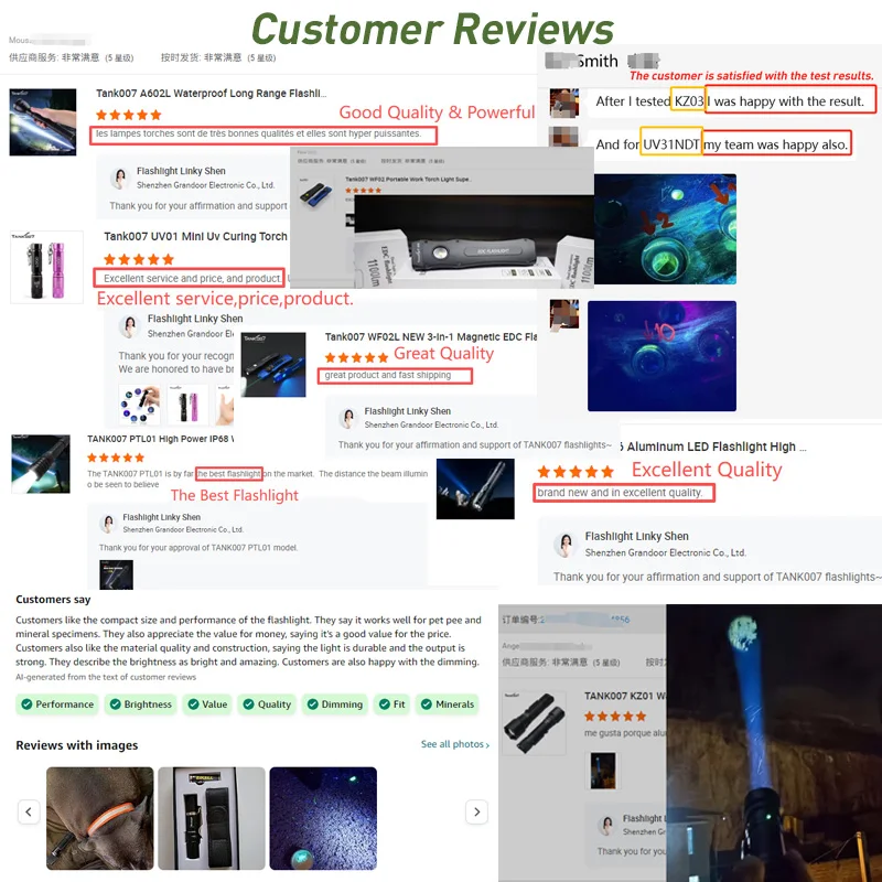 Tank007 CSI Uv Torch Light Rechargeable LED 365nm UV Flashlight Blacklight Aluminum Forensic Uniform Light Linterna