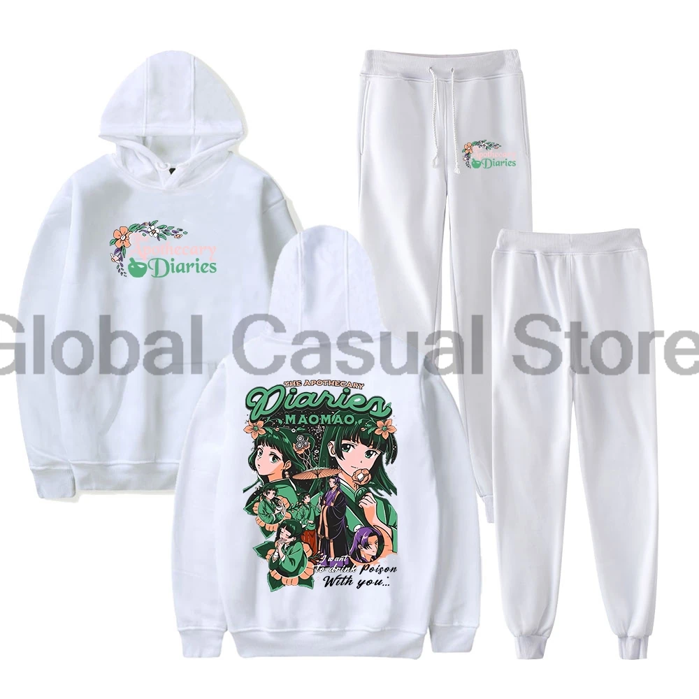 

GF Merch Anime The Apothecary Diaries Maomao Hoodies Jogger Pants Two Piece Set Sweatshirts+Sweatpants Women Men Outfit Sets