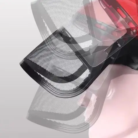 หน้ากากป้องกันพีวีซีแบบติดศีรษะเพื่อความปลอดภัย Anti Splashing Grass หน้ากากป้องกันฝุ่นสําหรับตัดหมวกหลีกเลี่ยงหน้ากากป้องกันใบหน้า