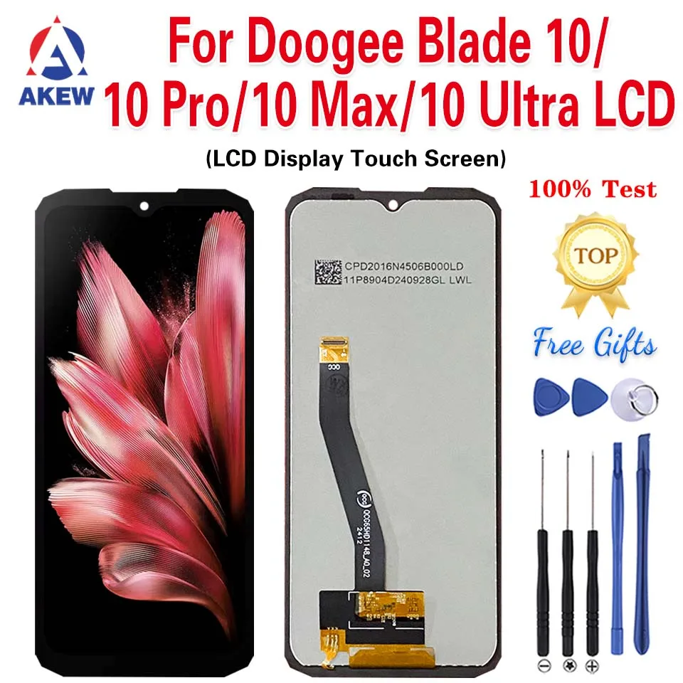 AKEW For Doogee Blade 10 LCD Display DOOGEE Blade 10 Pro Touch Screen Blade 10 Max Digitizer Assembly Blade 10 Ultra Replacement