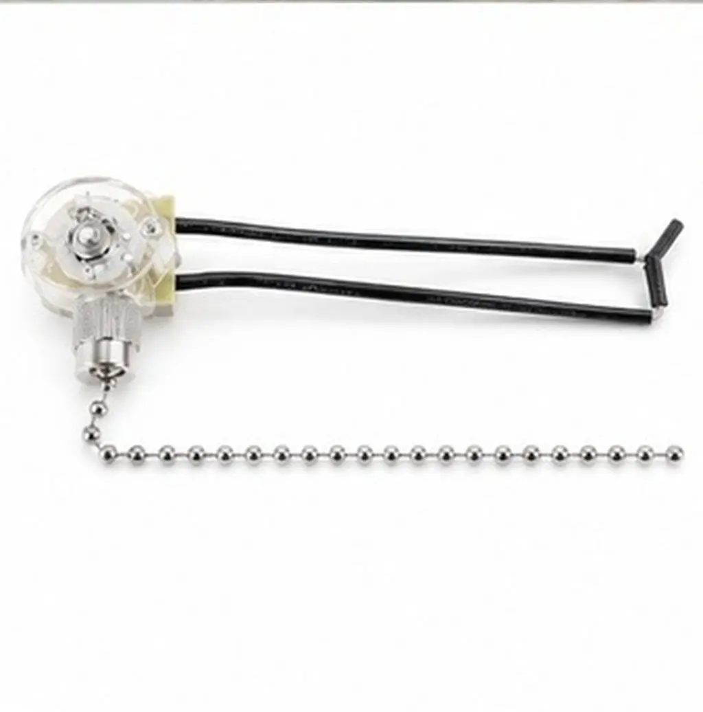 Ceiling Fan Pull Chain Extension, Nickel-Plated Light Pull Cord for Ceiling Lamp, Wall Cabinet & Fixture