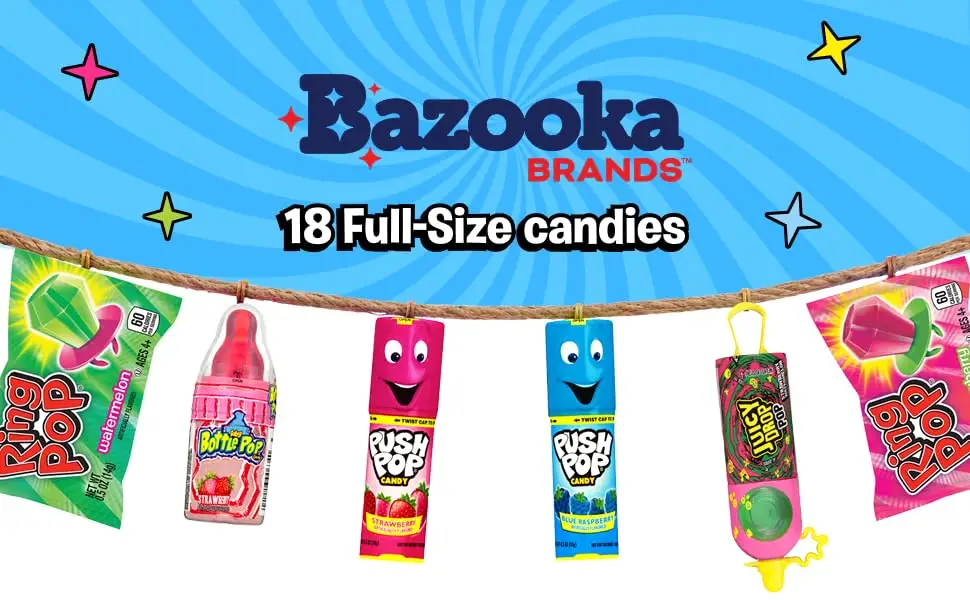 18 full size candies