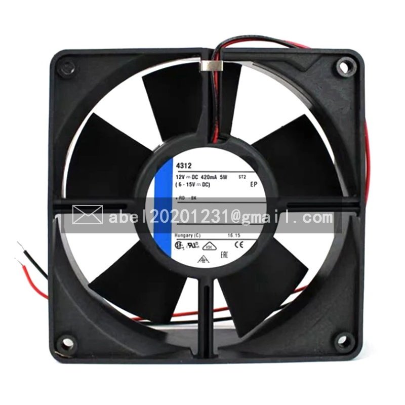 

BRAND NEW 4312 DC 12V ORIGINAL COOLING FAN COOLER 119 x 119 x 32 mm