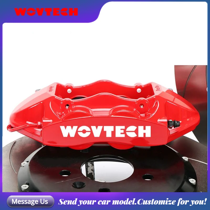 

WOVTECH Racing Brake System GT4 Brake Kit 4 Pot Cars Red Caliper for 19 inches Rear wheel for Bmw E46 2002