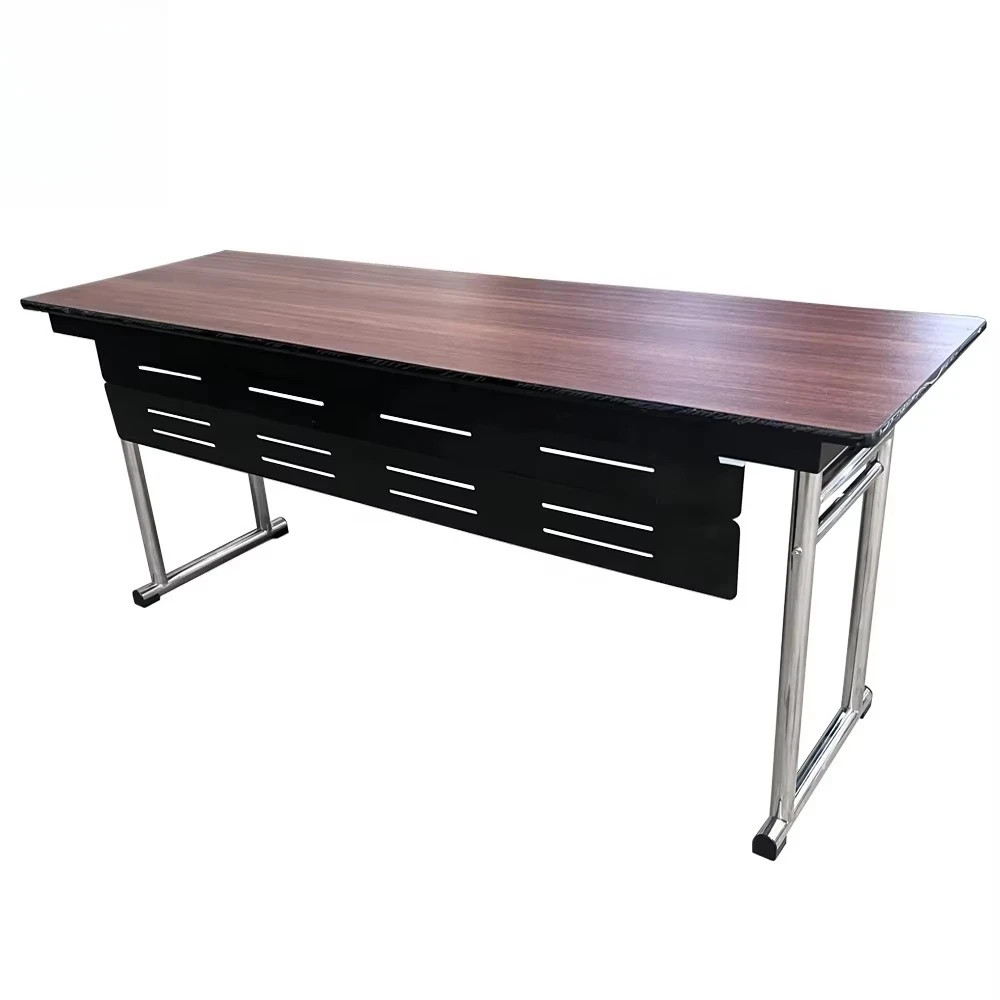 

io-Factory Wholesale Hotel Stainless Steel Folding Legs Conference Rectangular Banquet Tables with Double Fold Modesty^