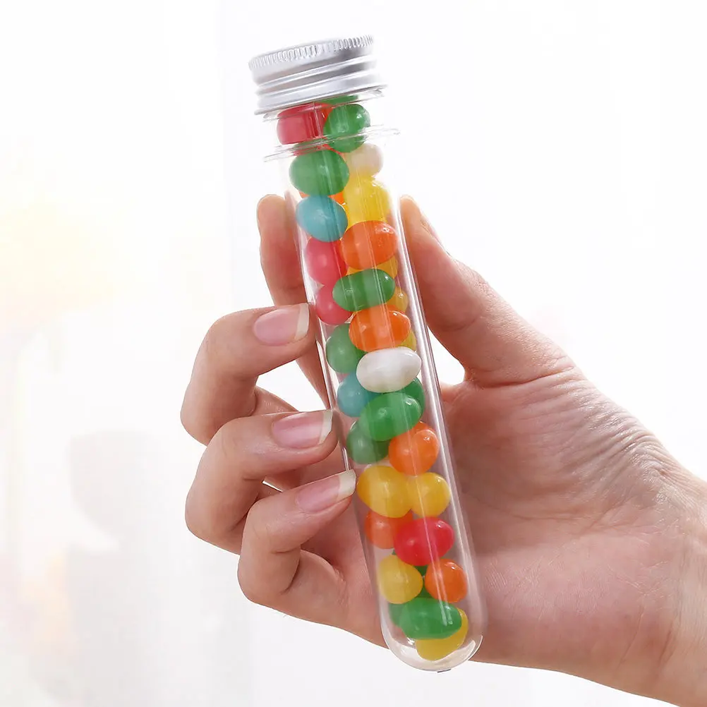 

50 шт. прозрачных тубусов-флаконов 45 мл для хранения конфет, масок для лица, образцов, DIY-проектов, портативные герметичные пластиковые тубы для тестирования