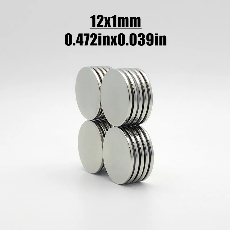 10/50/100/200 Pcs 12x1 Neodymium Magnet 12mm x 1mm N35 NdFeB Round Super Powerful Strong Permanent Magnetic imanes Disc