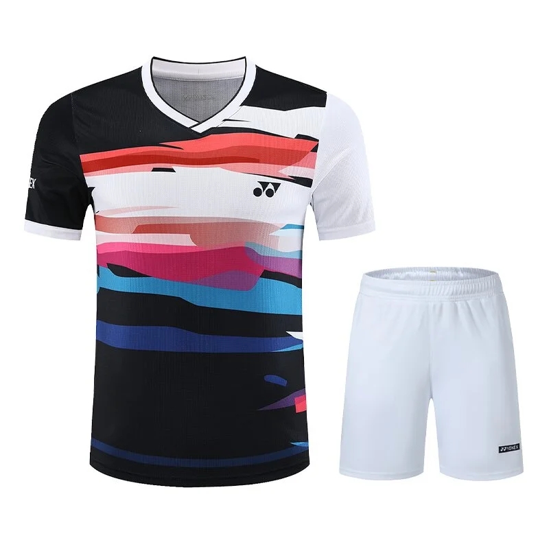 Yonex nueva ropa de bádminton para hombres y mujeres, ropa de entrenamiento de competición transpirable de secado rápido que absorbe el sudor