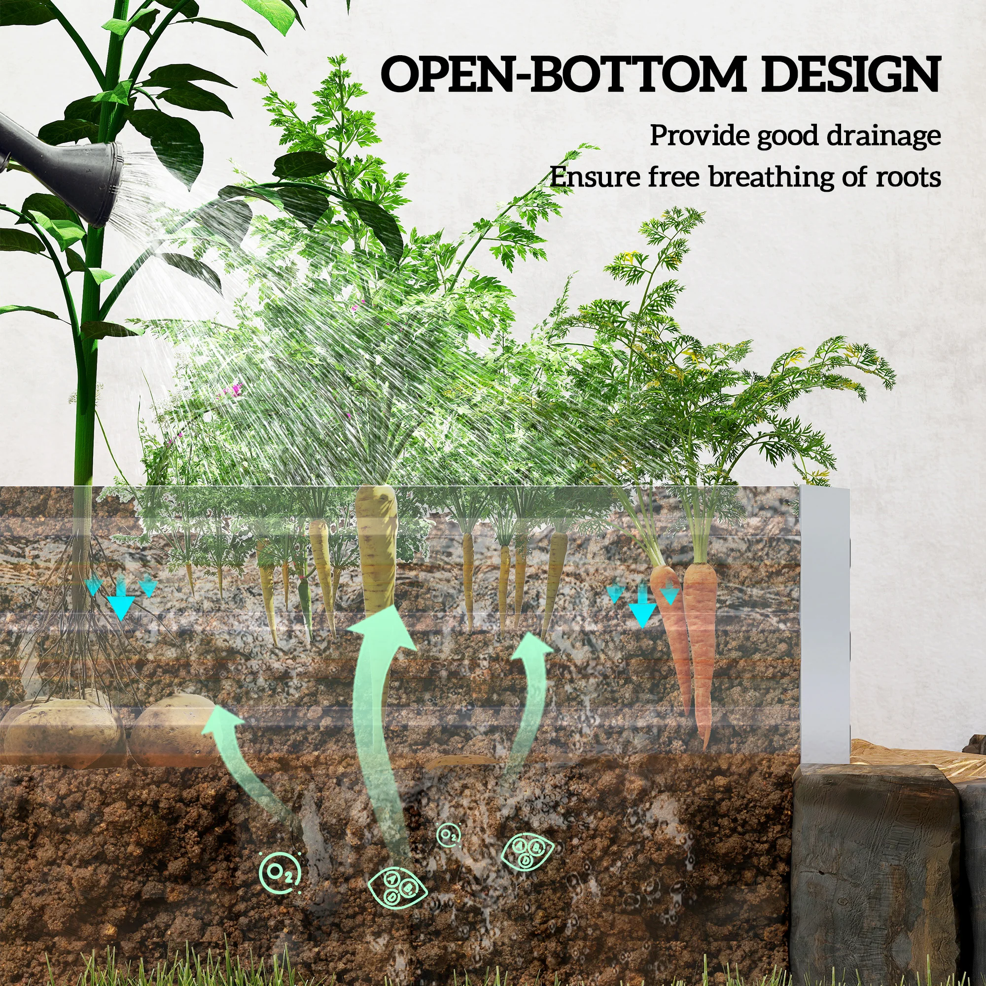 Bac de jardin surélevé en acie - Raised Bed Planter Box avis et prix