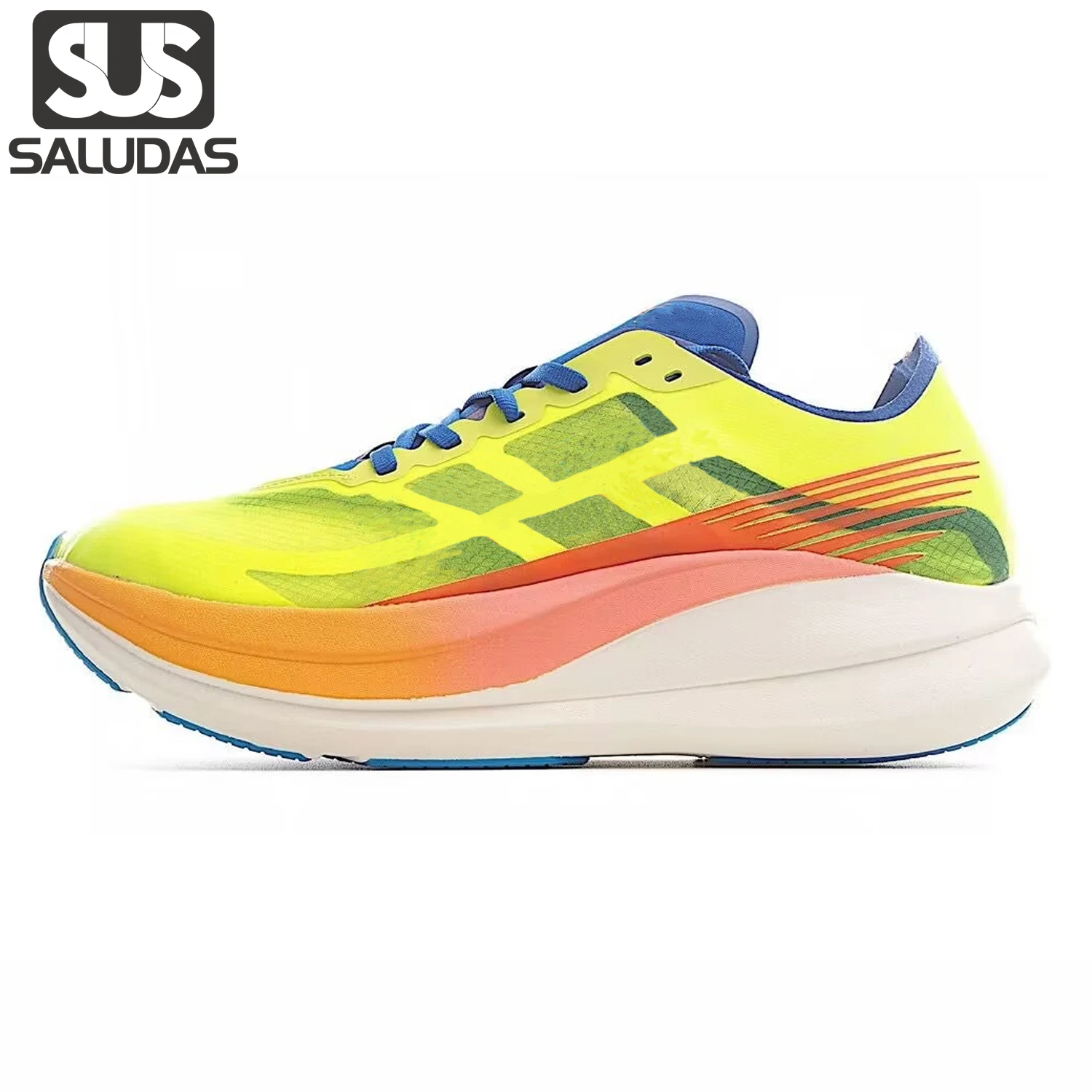 SALUDAS Original Road Running Shoes Men and Women Carbon Plate Marathon Running Shoes Light Cushioning Casual Jogging Sneakers