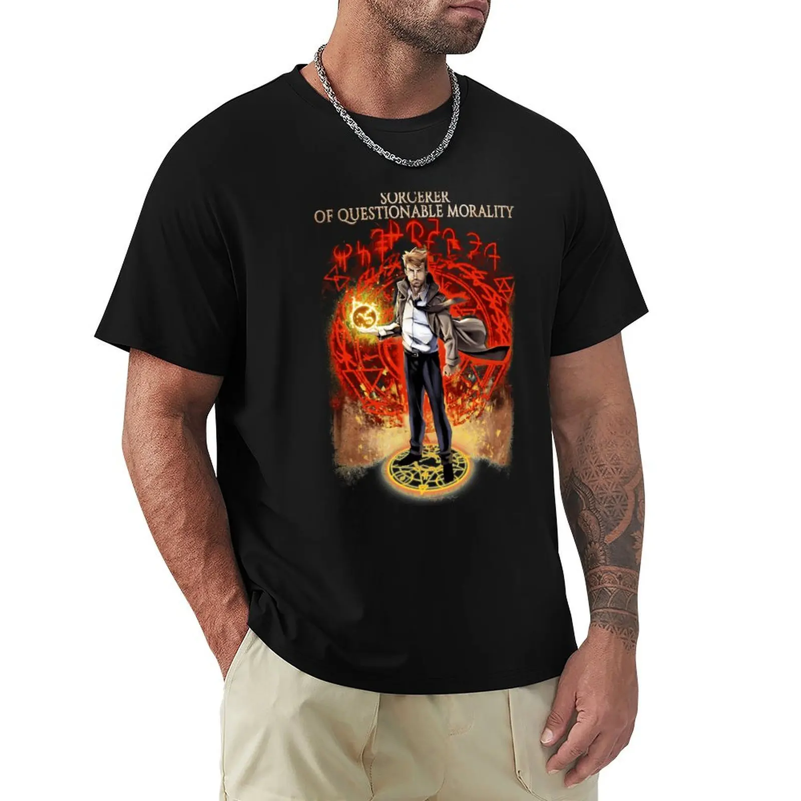 

John Hellblazer For Fans T-Shirt customizeds funny costumes plus size tops Blouse black t-shirts for men