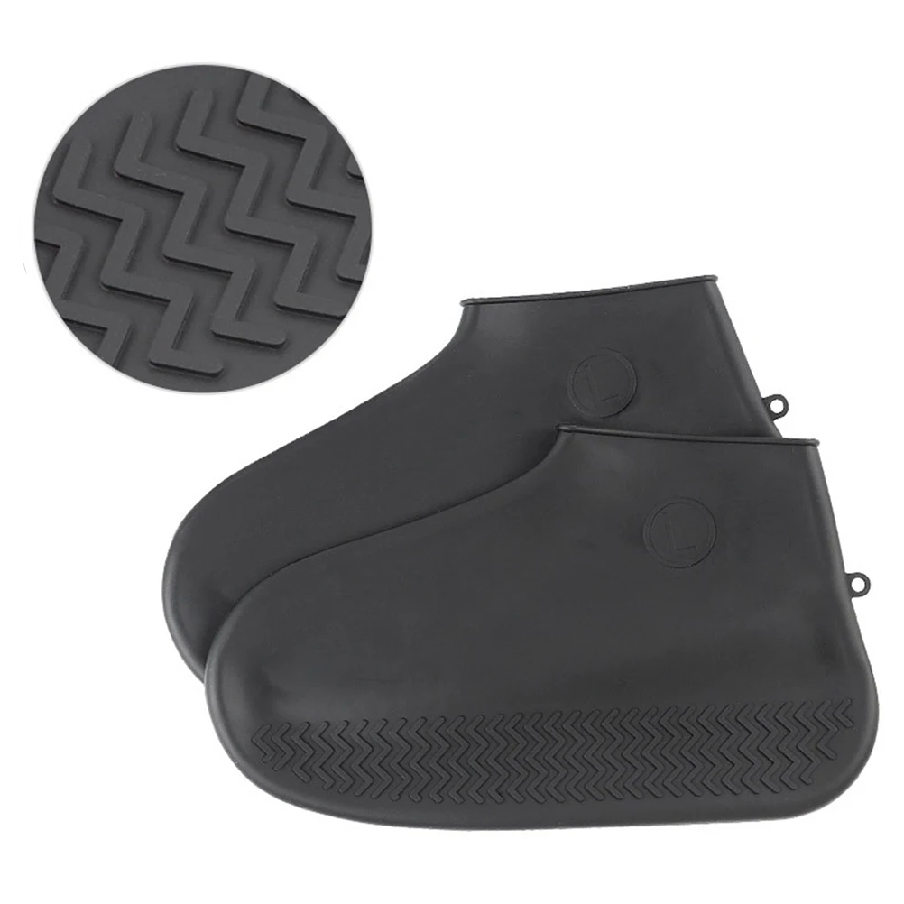 

Shoe Cover Waterproof Shoes Covers Protector Rain Rainproof Black Reusable Travel