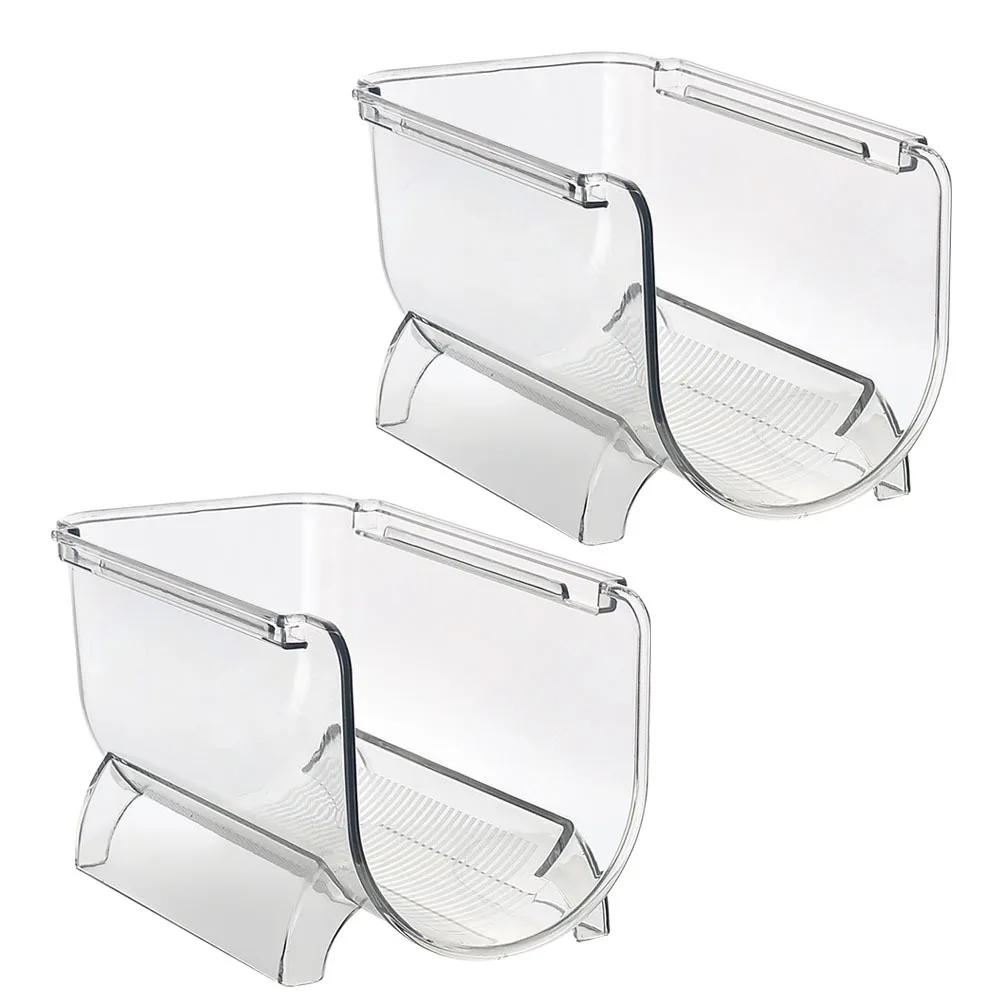 

2Pcs Stackable Drawer Style Wine Bottle Stand Wine Storage Rack Kitchen Refrigerator Organizer Water Bottle Holder