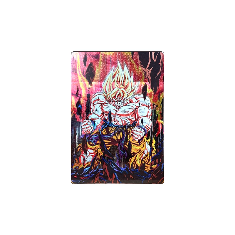 Anime Dragon Ball Teka Kakarotto Son Goku Personaggio Gioco Collezione Flash Card Giocattoli dei cartoni animati Regalo di Natale