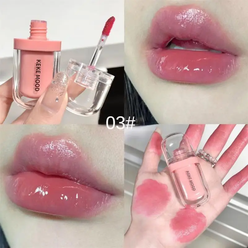 Lipglosskwaliteit Gemakkelijk te kleuren Hydraterende non-stick cup Blijvende kleur Hydraterende lippenbalsem Onweerstaanbare gladde lipkleur