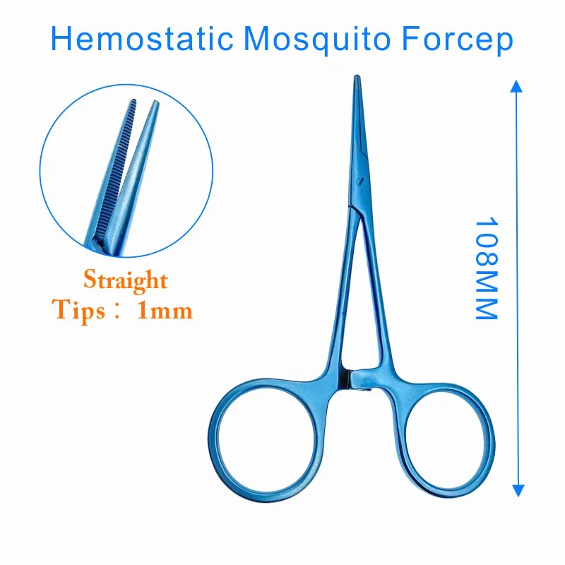 108มม.ไทเทเนียม Hemostatic Clamp Hemostatic ยุง FORCE Ophthalmic เครื่องมือผ่าตัด