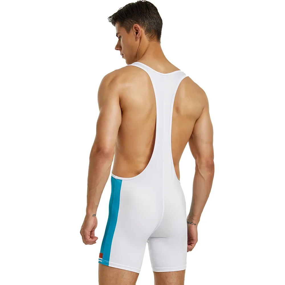 Undershirts for Men Cycling Wear Training Tight Bodysuit Wrestling Vest Singlet Jumpsuit Body Shaper Croset Bodybuilding Leotard