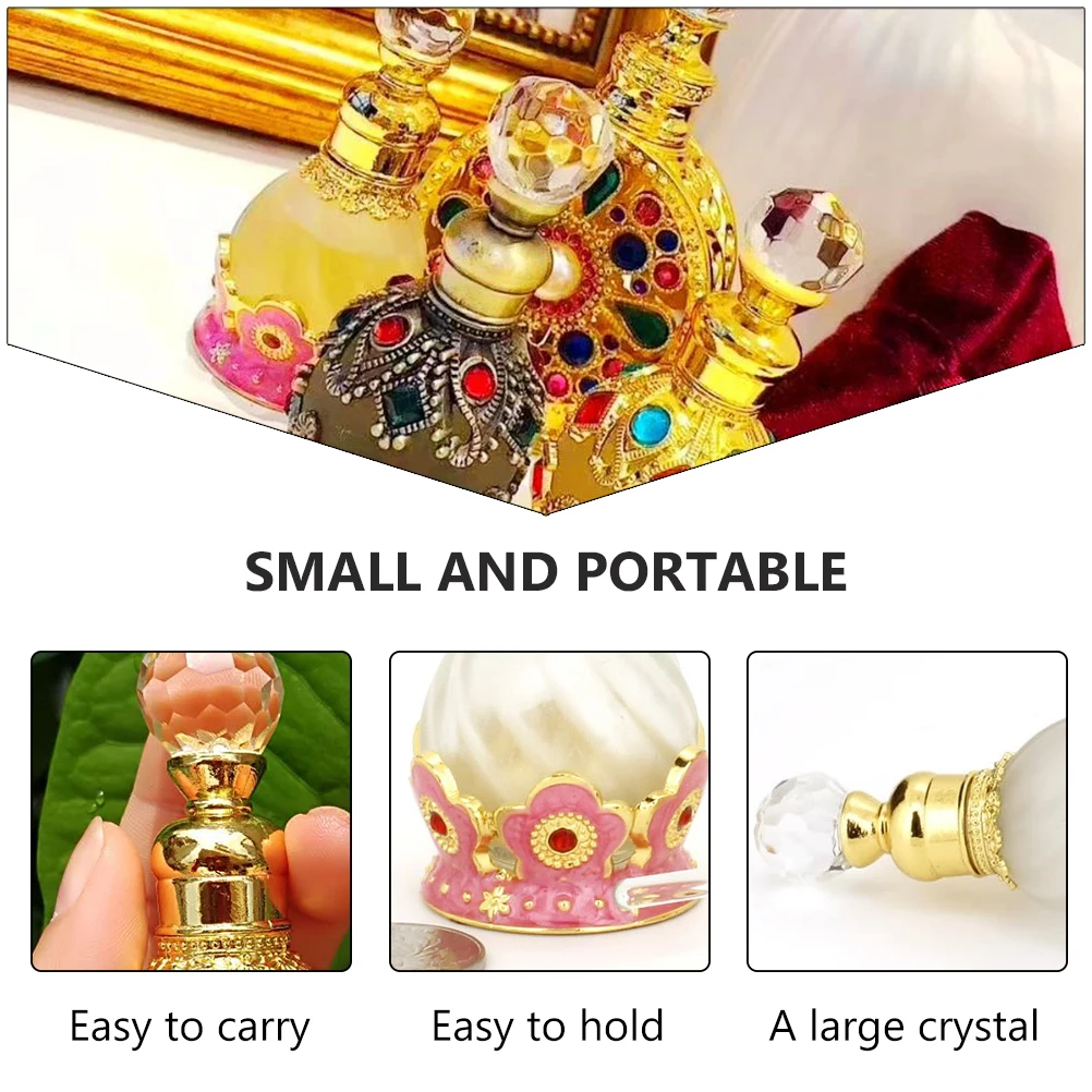 

Fragrance Bottling Empty Refillable Perfume Bottle Essential Oil Dropper Glass Decorative
