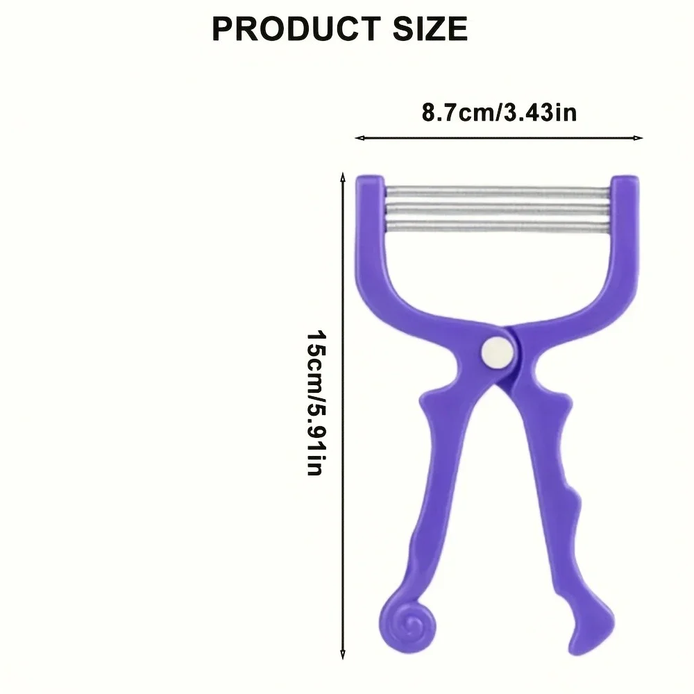 Portable Manual Hair Spring Remover for Women, Suitable for Face, Chin, Cheeks, Beard, Upper Lip - Facial Hair Remover Tool