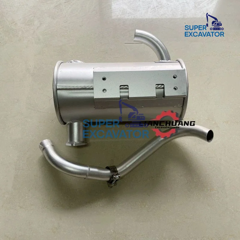 For Kubota KX30/35/135 Muffler Engine Silencer tail pipe Exhaust pipe Smoke window cylinder excavator