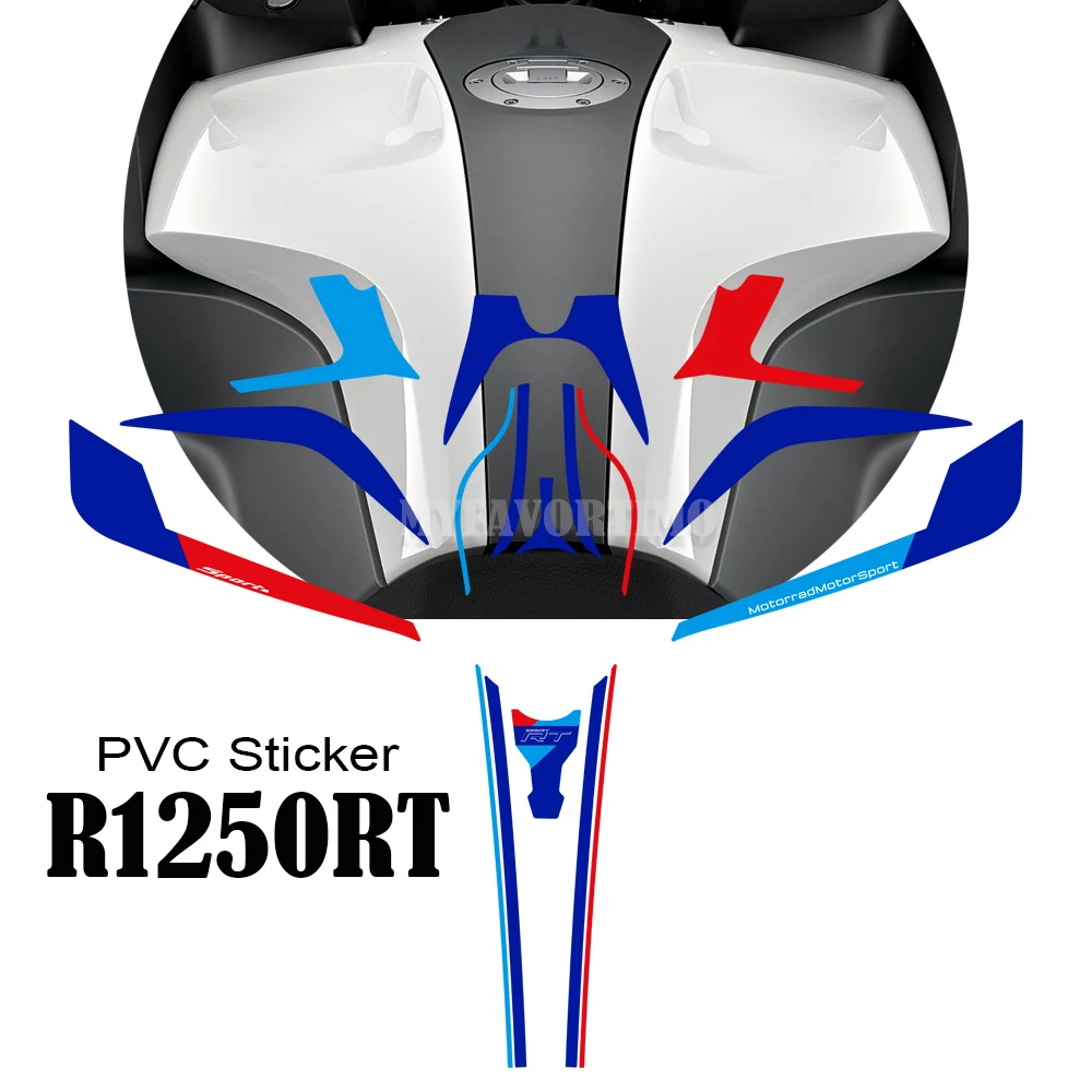 R1250RT Motorcycle Trunk Luggage Cases Stickers Decals Protector Tank Pad Knee Wheels Wind Deflector For BMW R 1250 RT 2022 Up