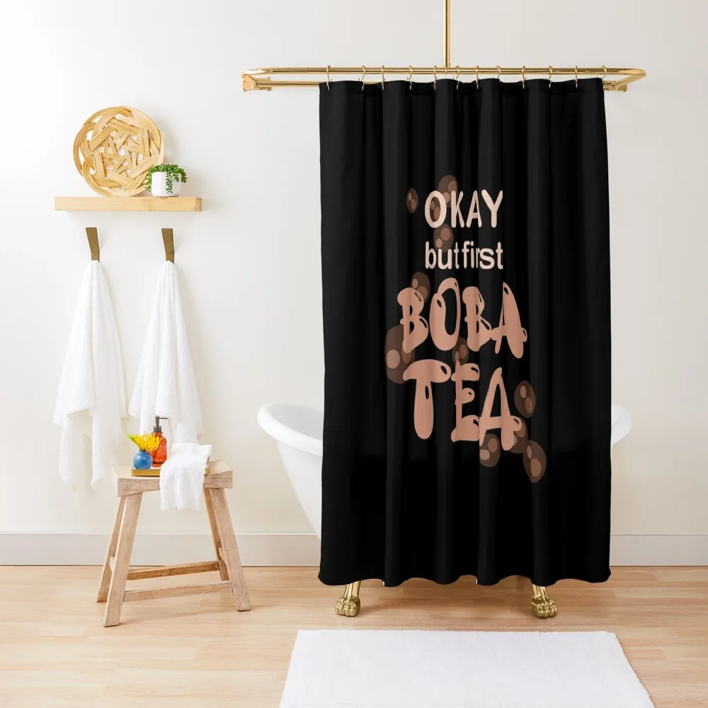 

Bobble Tea Boba Tea Shower Curtain Bathroom Shower Shower For Bathroom Set Waterproof Curtain