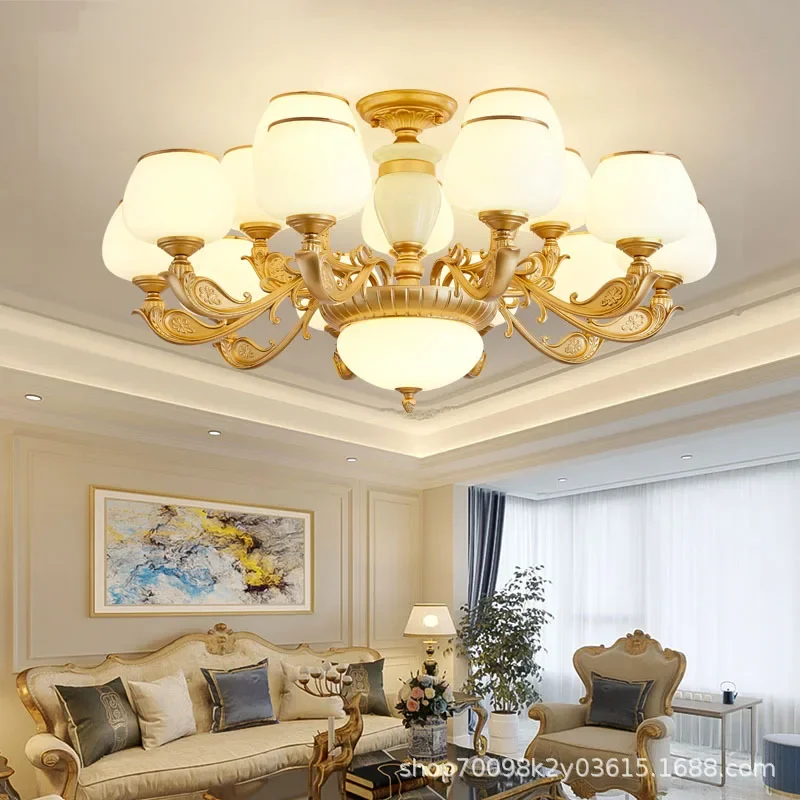 European chandelier, living room light, modern simple hall main light, dining room, duplex, bedroom, light luxury, simple Europe
