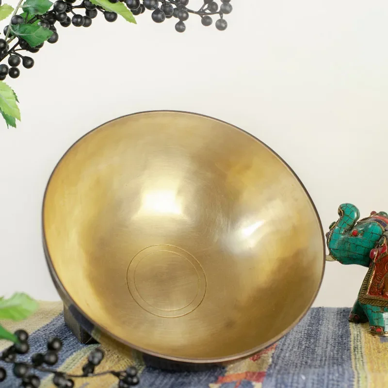 Nepal Ugin Engraved Line Singing Bowl Handmade Buddhist Tibetan Singing Bowls Meditation Sound Healing Percussion Instruments