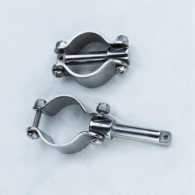 Boat Stainless Steel Row Lock Side Mount Line Oar Lock Socket Marine Yacht (4 Pack)
