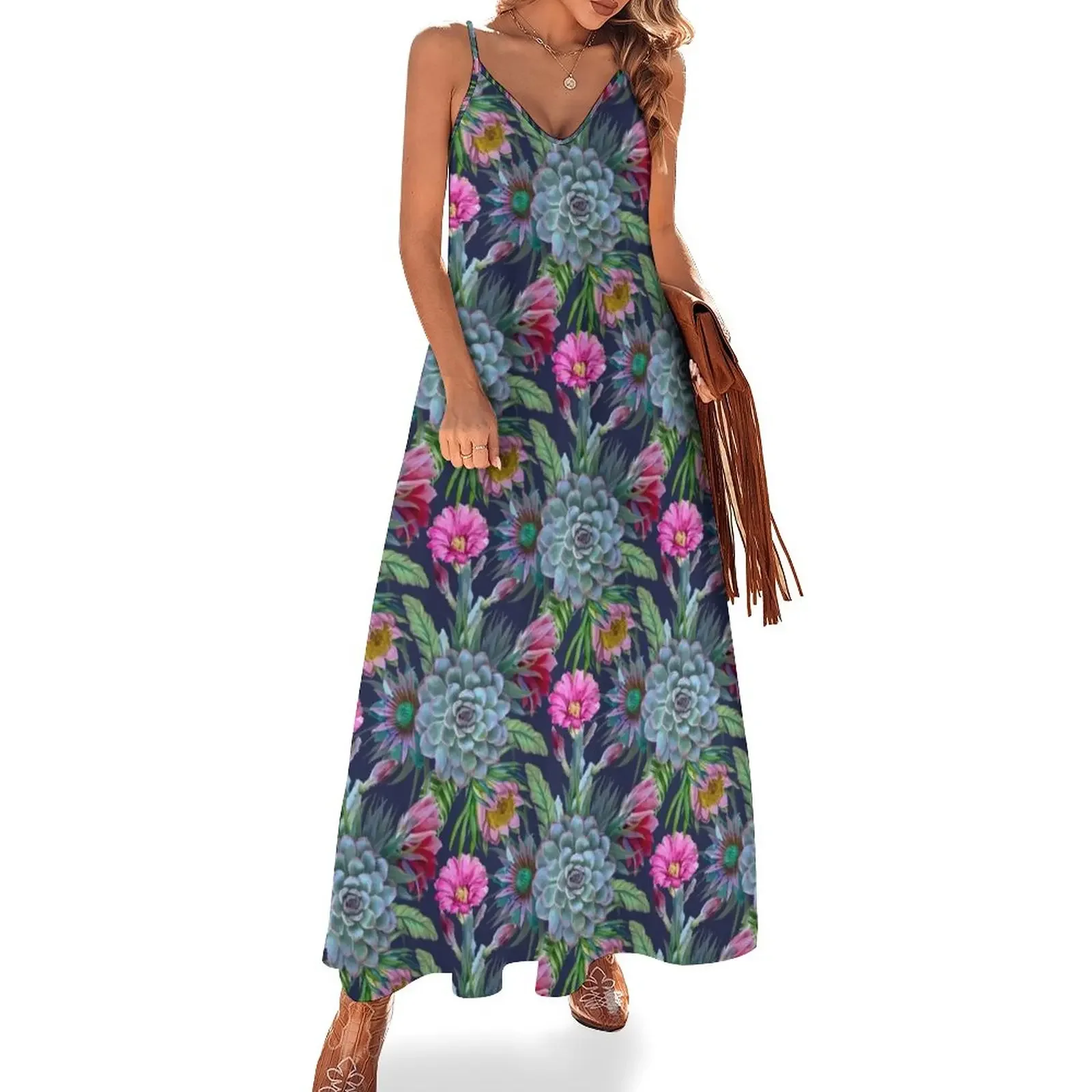 

Exotic flower garden Sleeveless Dress Evening dresses evening dresses luxury 2025